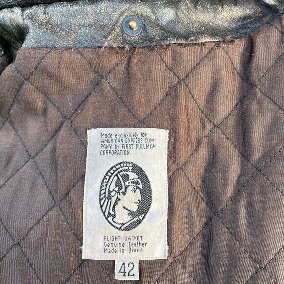 Vintage Leather Jacket Men's 42 - Picture 8 of 8